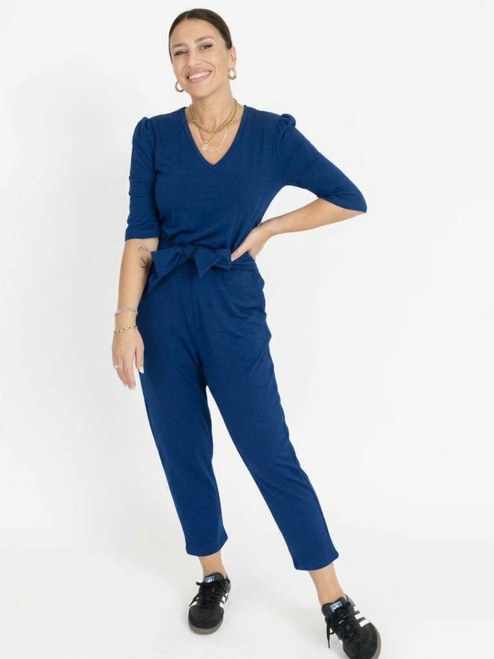 Smash + Tess The Amanda Romper Deep Cobalt Blue, size XL